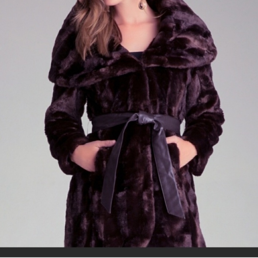 BEBE faux fur coat